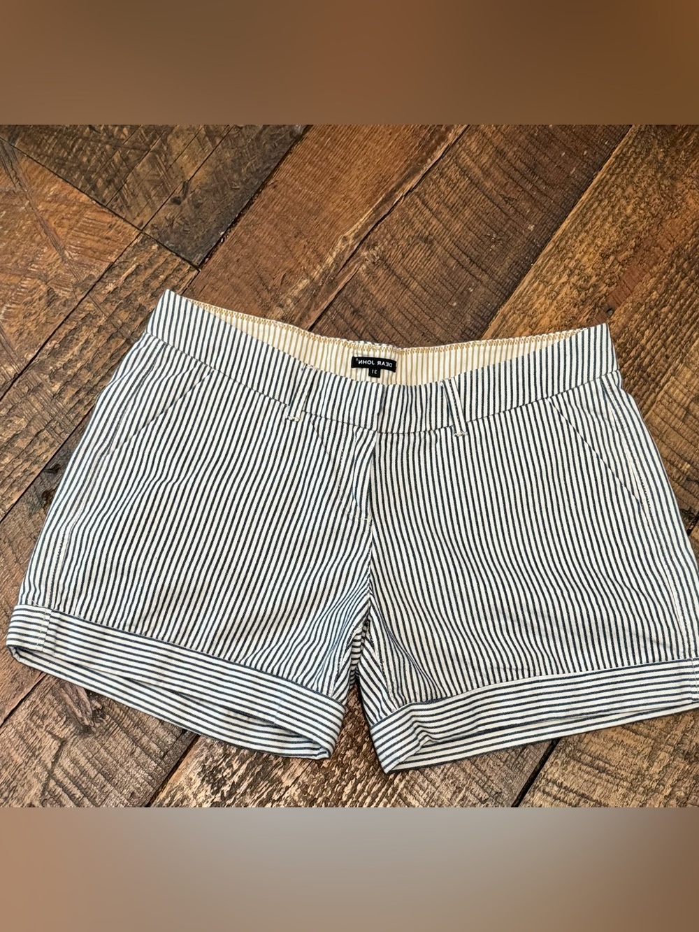 Dear John Pinstripe Shorts Sz 31